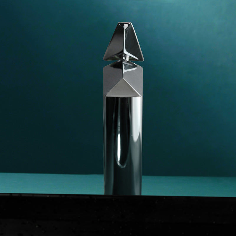 Llave Grifo Mezcladora Monomando De Lujo Para Baño Plateado Cromado Diamante