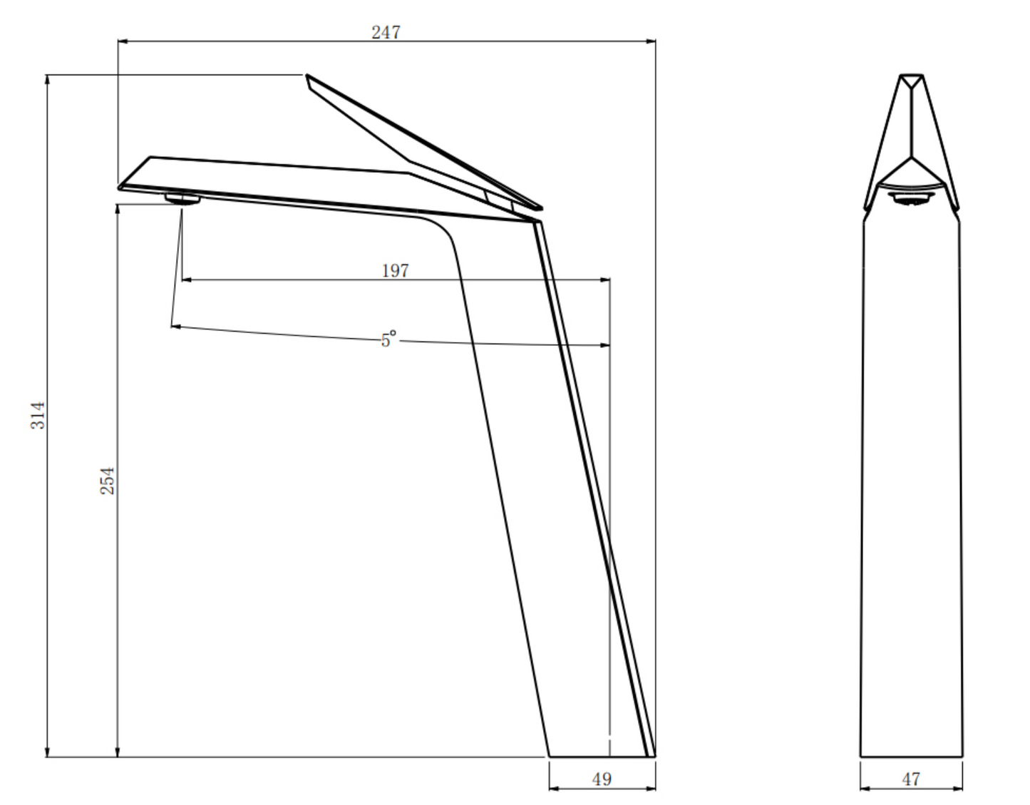 Llave Grifo Mezcladora Monomando De Lujo Para Baño Plateado Cromado Diamante